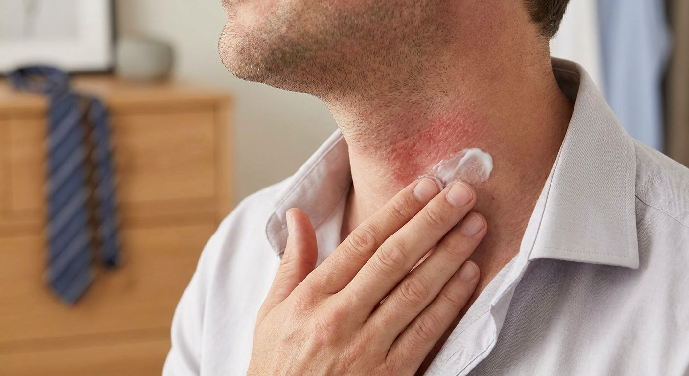 How to fix skin irritation from a tight collar or tie