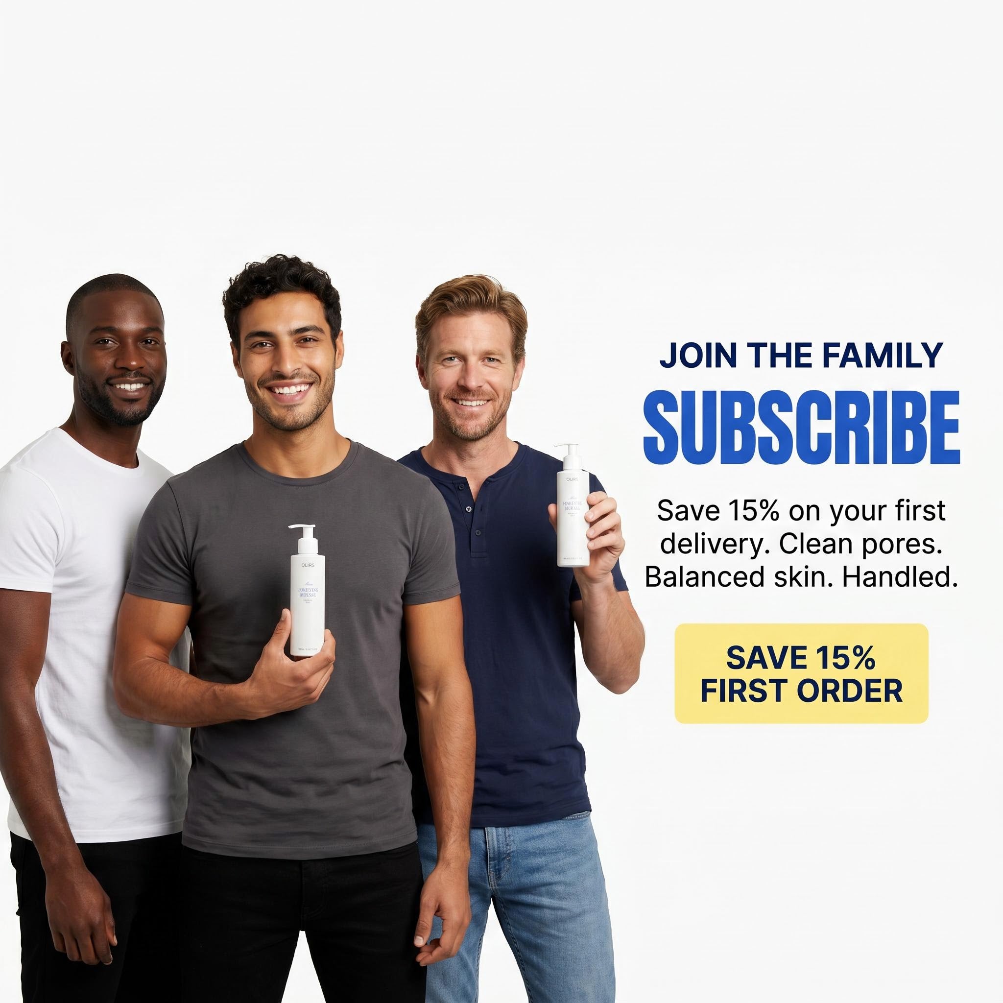 Daily Purifying Face Mousse - Subscribe Family Group | OLIRS Men's Skincare